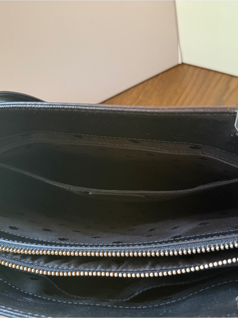 Kate Spade New York Staci Large Laptop Tote Leather Bag - Black - Picture 5 of 9